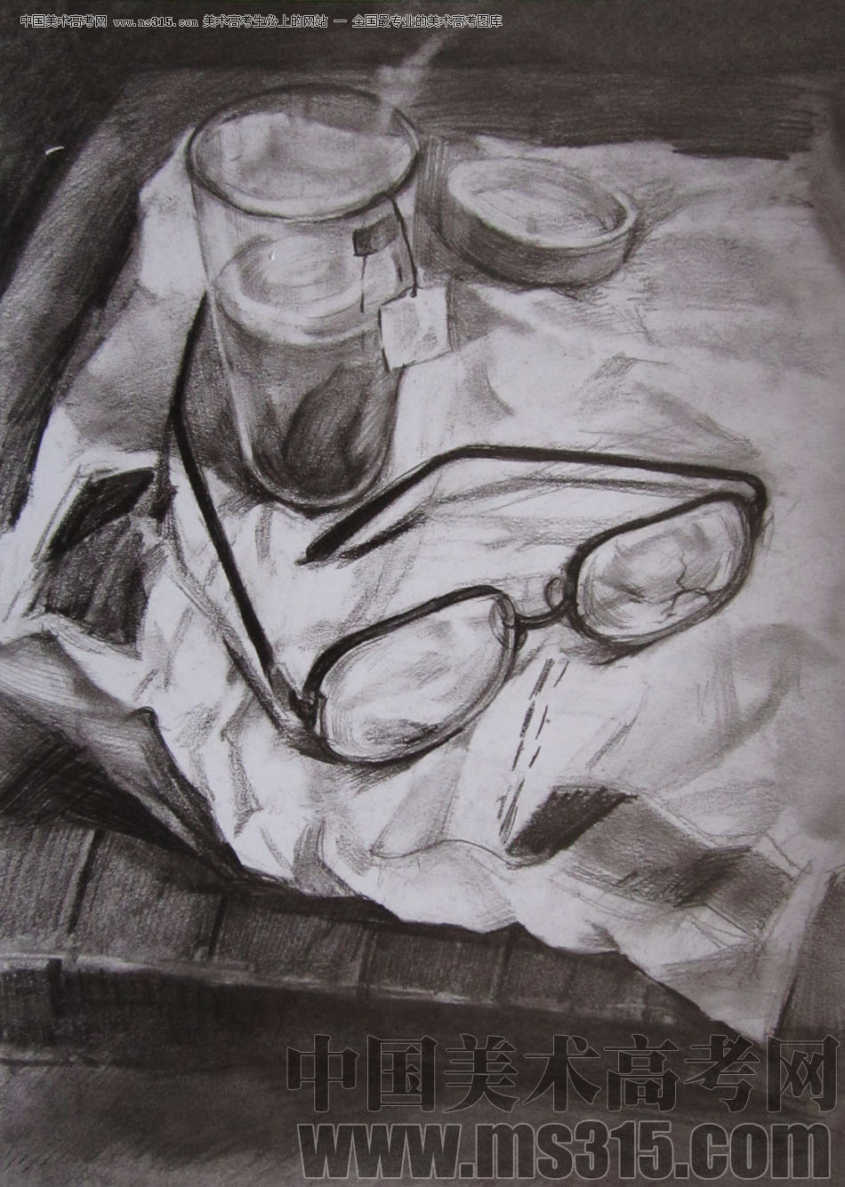 2009年清华大学美术学院素描高分试卷7（设计）