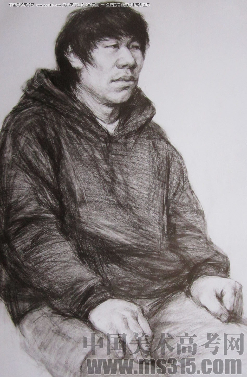2009年清华大学美术学院素描高分试卷26（造型）