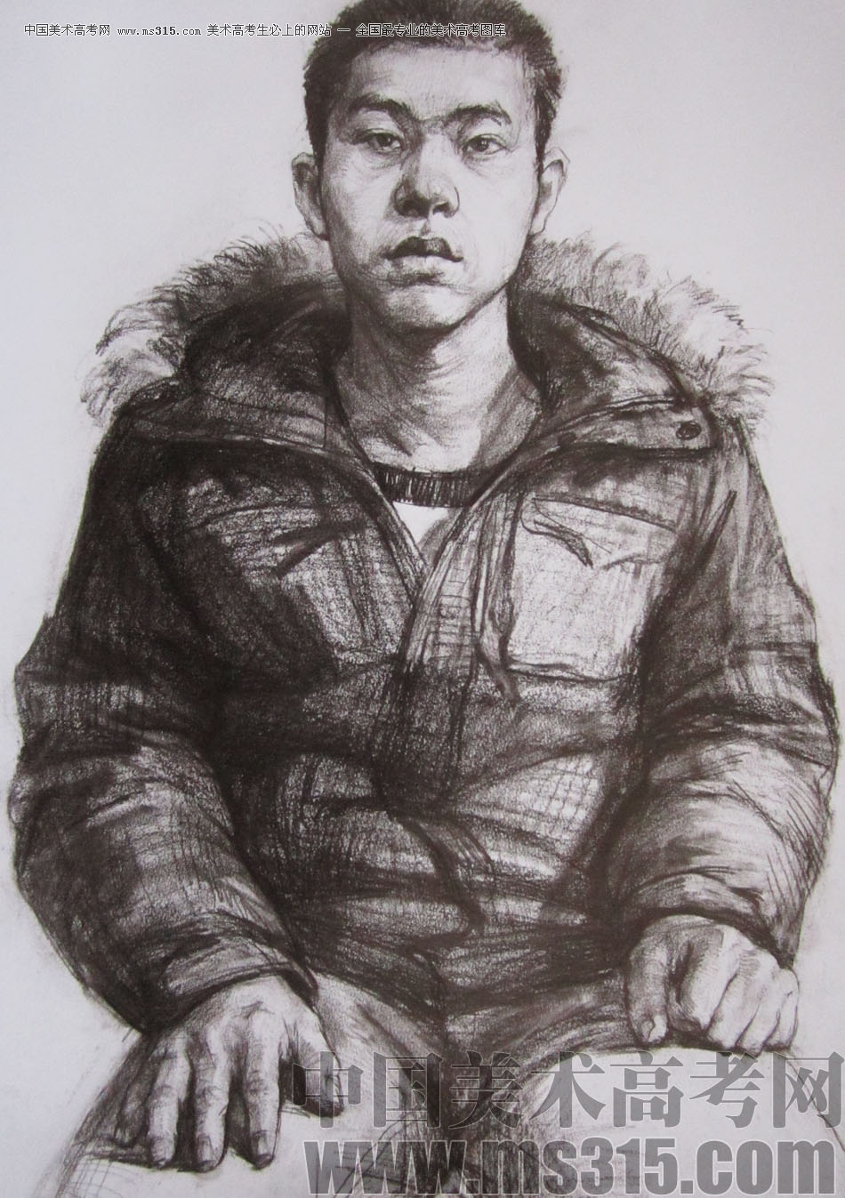 2009年清华大学美术学院素描高分试卷27（造型）
