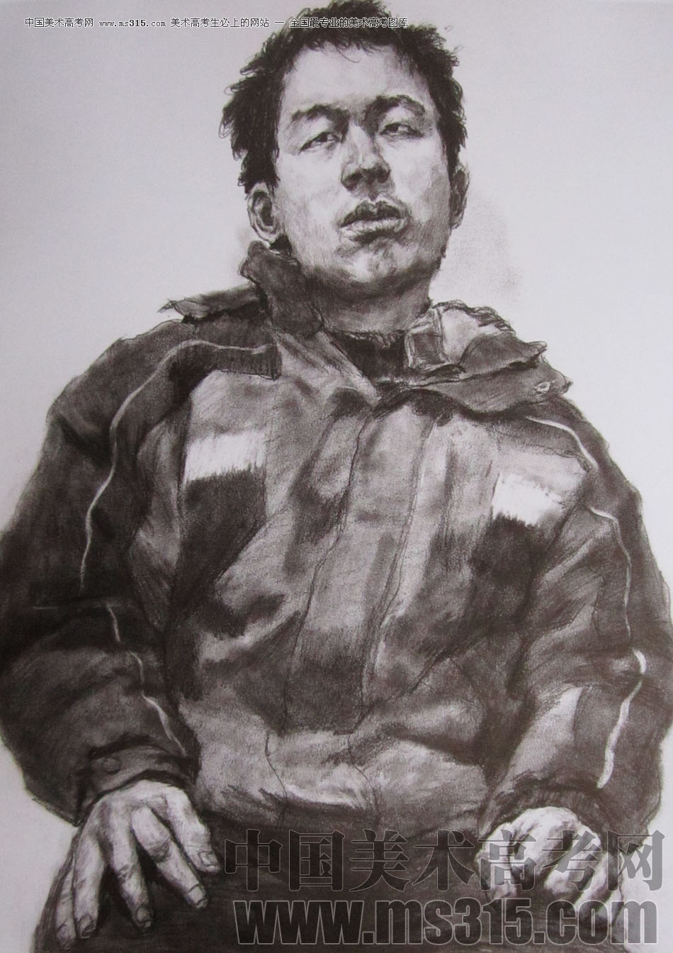 2009年清华大学美术学院素描高分试卷28（造型）