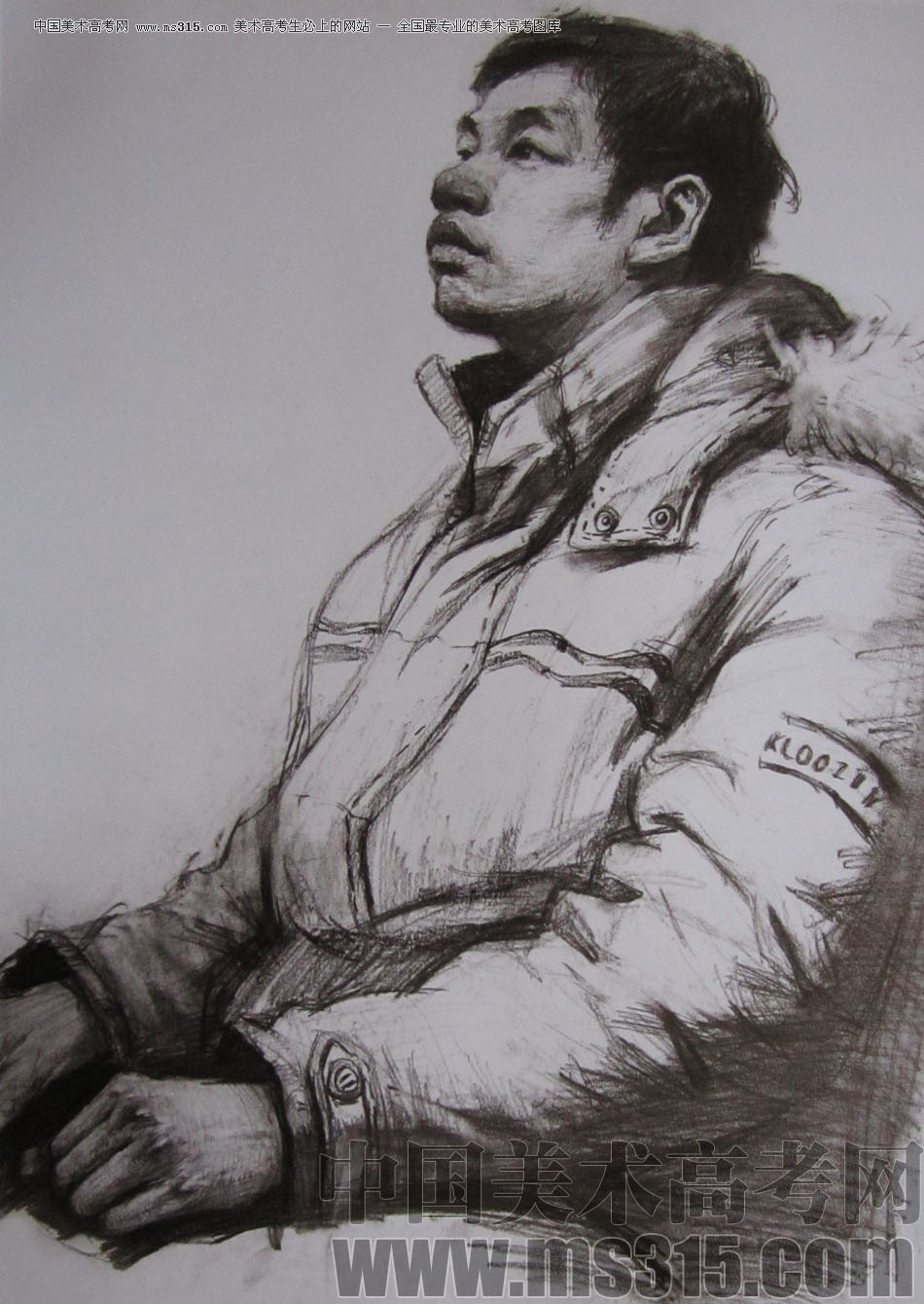 2009年清华大学美术学院素描高分试卷30（造型）