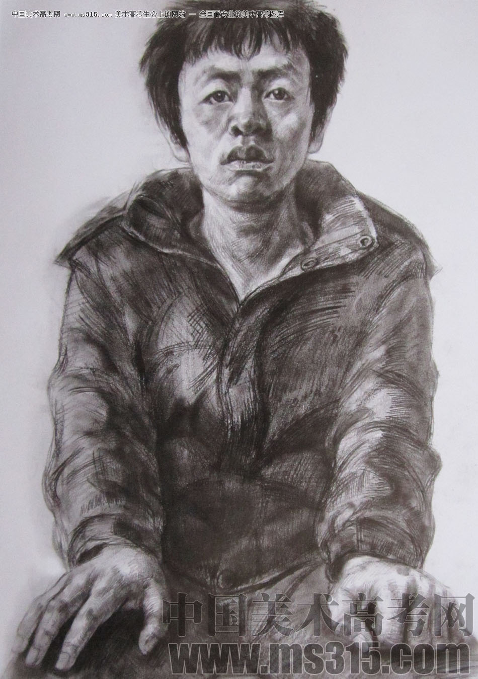 2009年清华大学美术学院素描高分试卷32（造型）