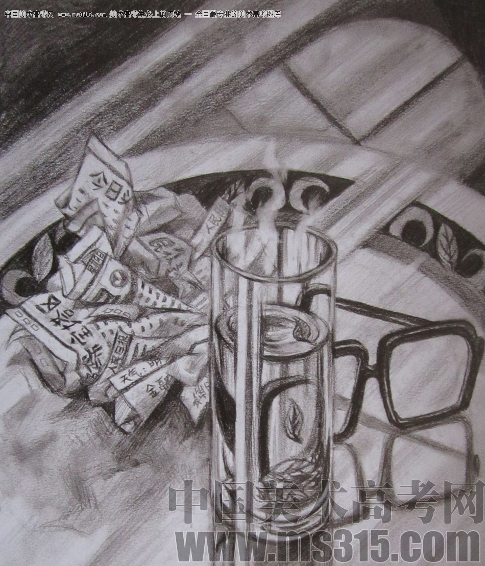 2009年清华大学美术学院素描高分试卷11（设计）