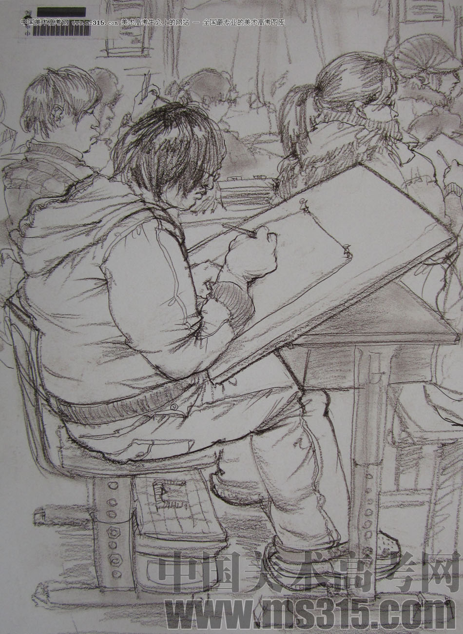 2009年中央美术学院艺术设计专业优秀试卷24（速写）