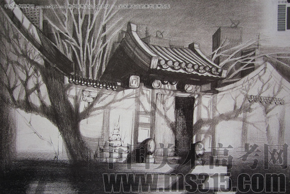 2009年中央美术学院建筑学专业优秀试卷7（素描）