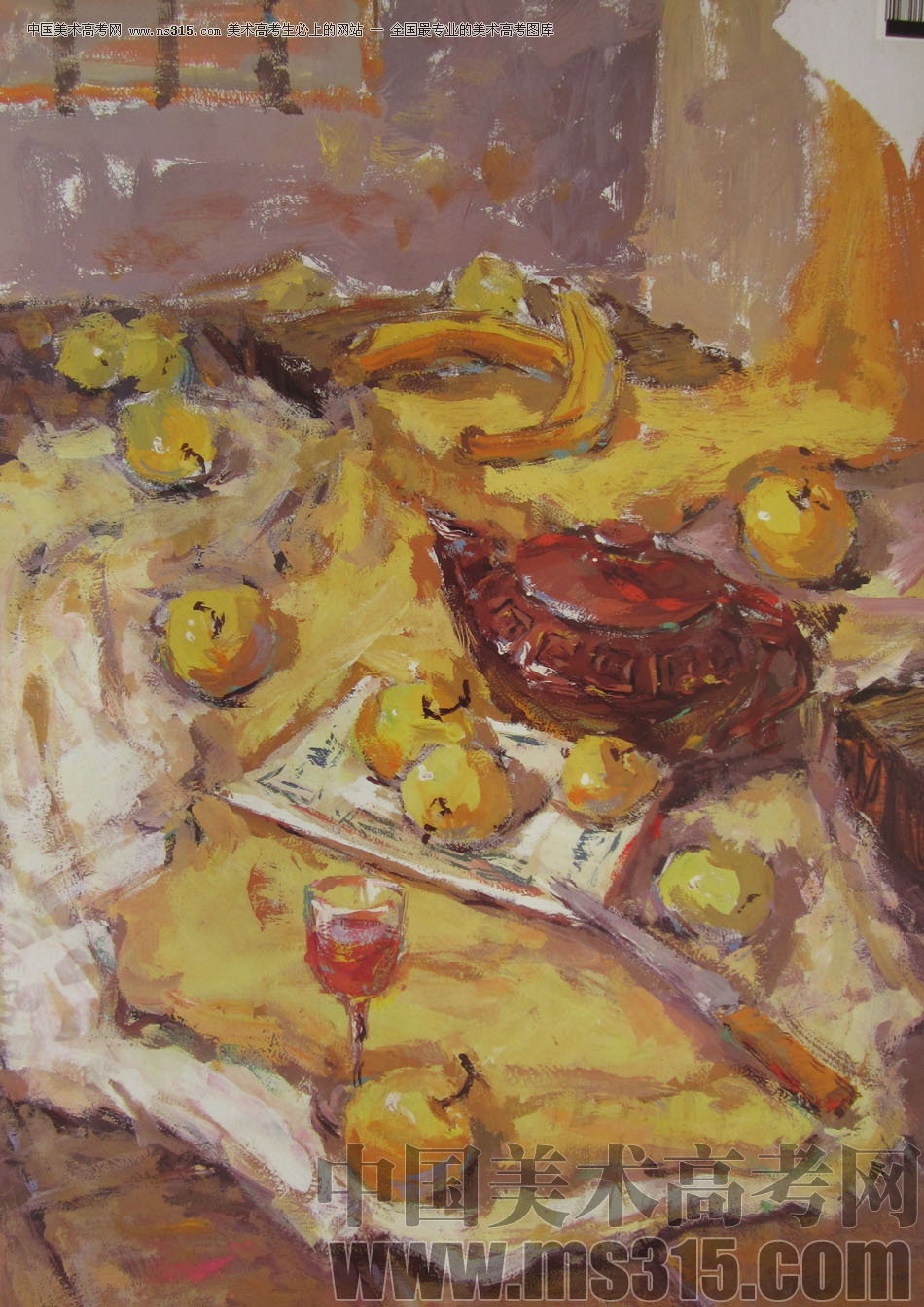 2009年中国美术学院绘画类色彩优秀试卷34