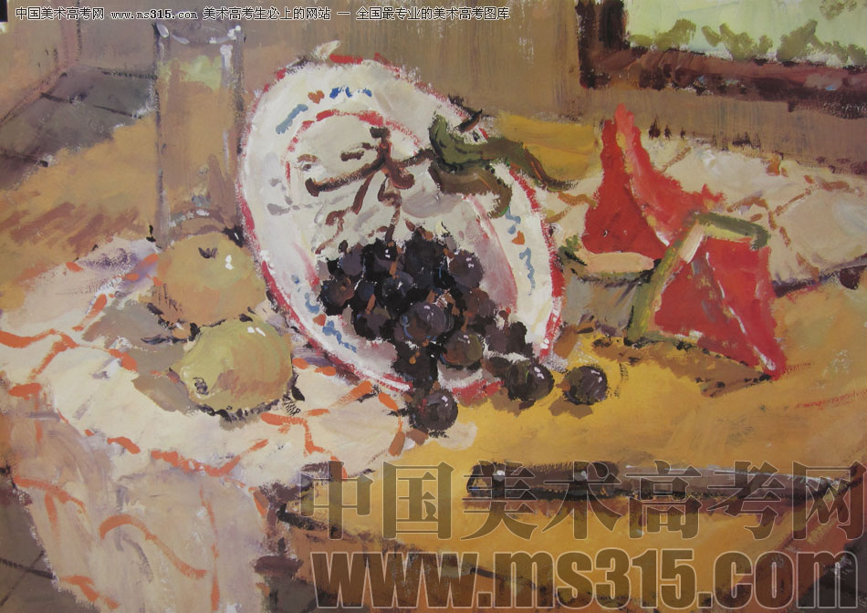2009年中国美术学院绘画类色彩优秀试卷69