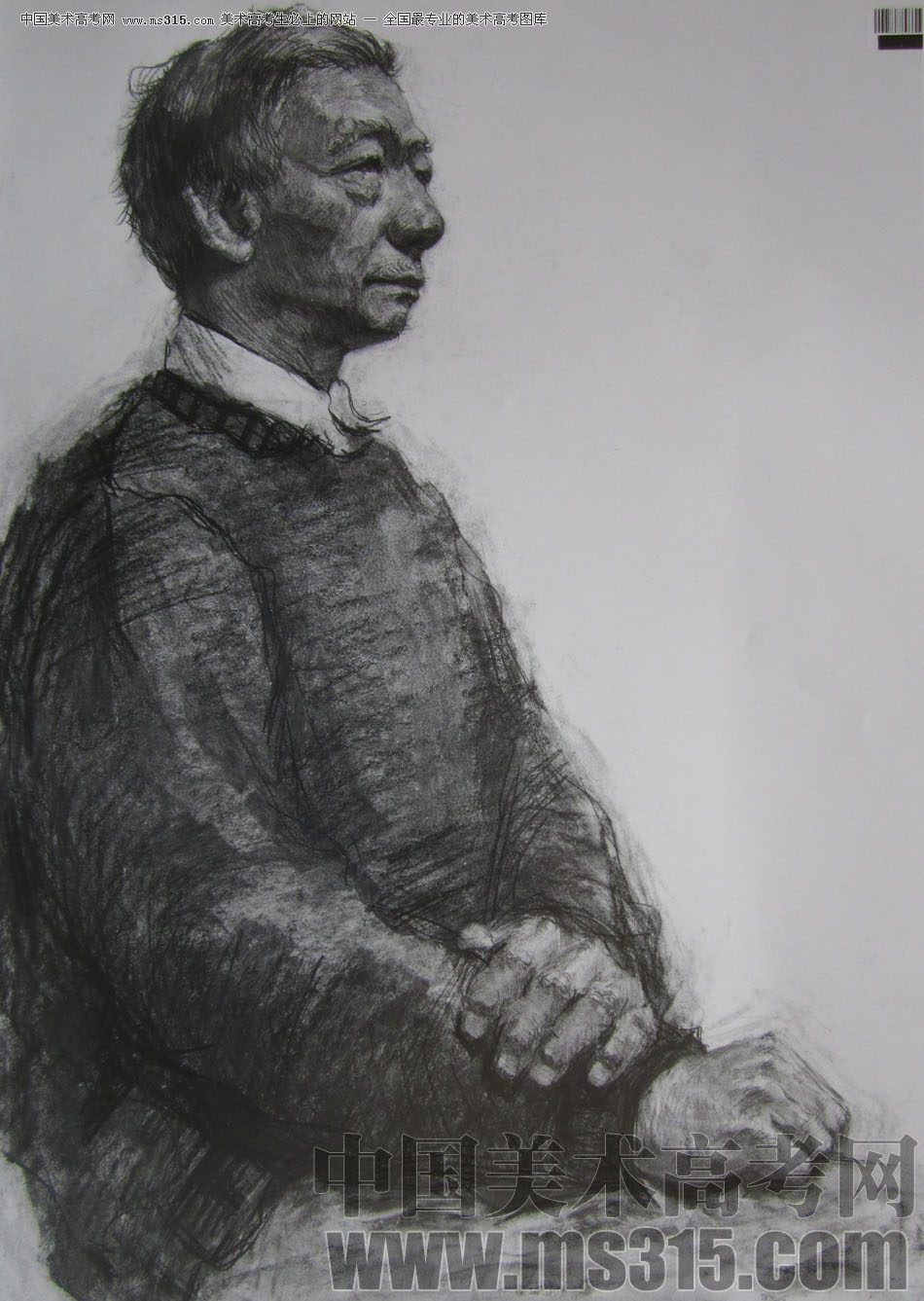 2009年中国美术学院绘画类素描优秀试卷12