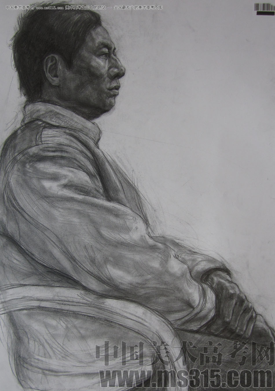 2009年中国美术学院绘画类素描优秀试卷24