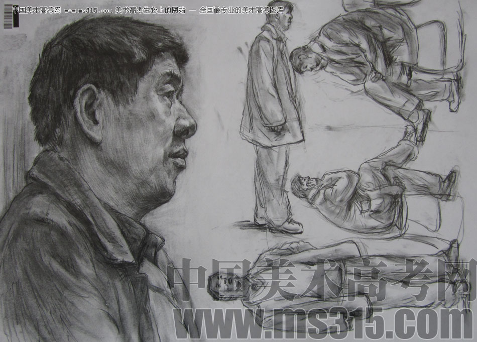 2009年中国美术学院绘画类素描优秀试卷26