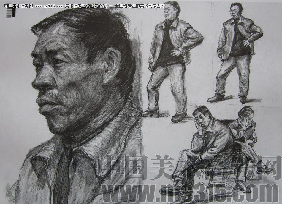 2009年中国美术学院绘画类素描优秀试卷27