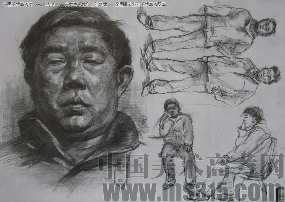 2009年中国美术学院绘画类素描优秀试卷35