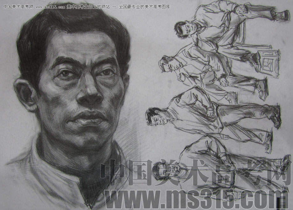 2009年中国美术学院绘画类素描优秀试卷37