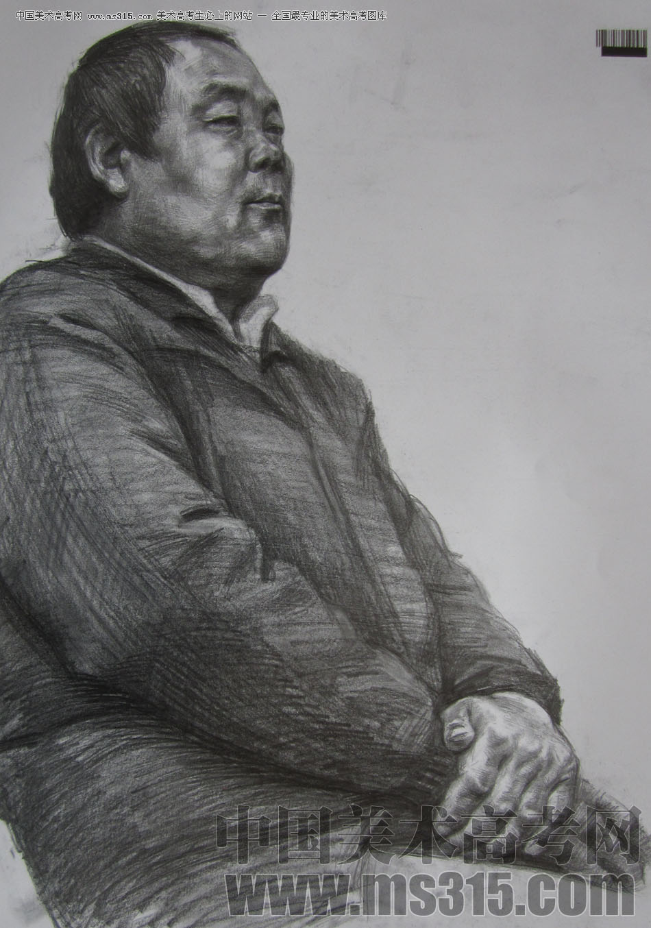 2009年中国美术学院绘画类素描优秀试卷40