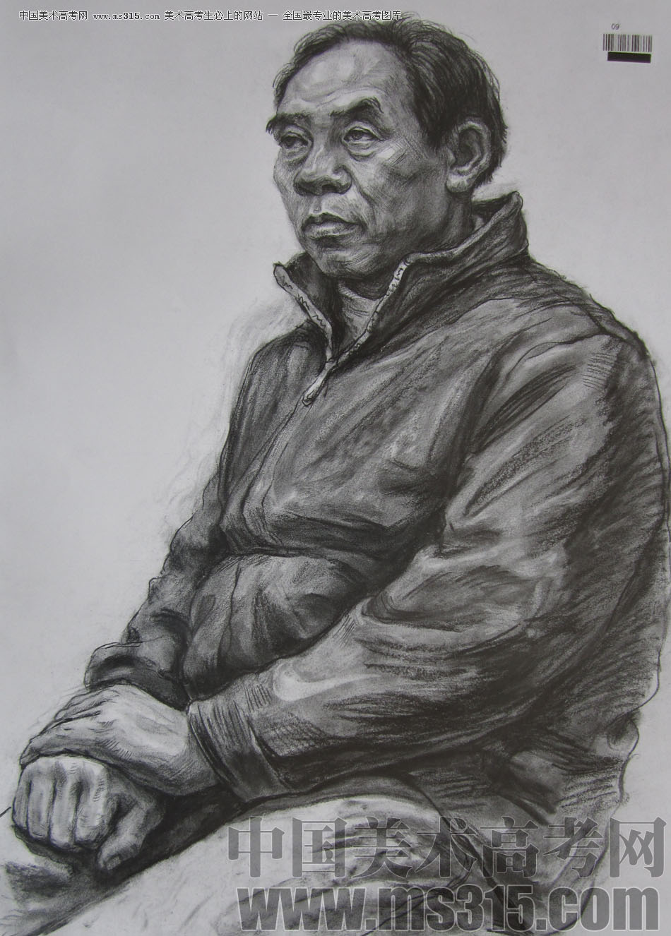 2009年中国美术学院绘画类素描优秀试卷42