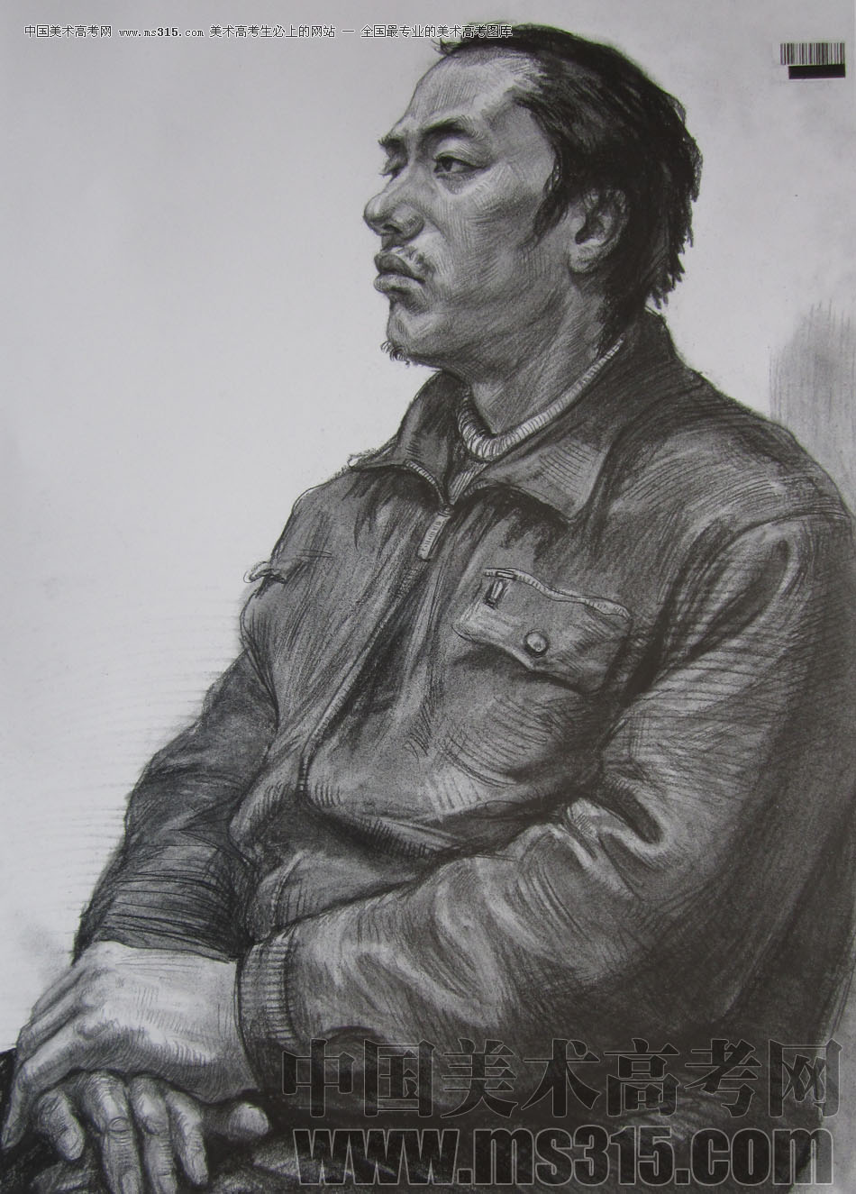 2009年中国美术学院绘画类素描优秀试卷44
