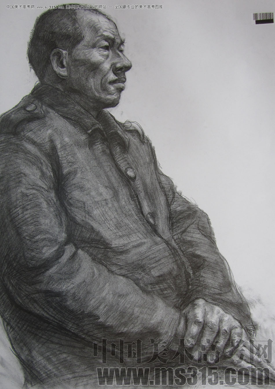 2009年中国美术学院绘画类素描优秀试卷43