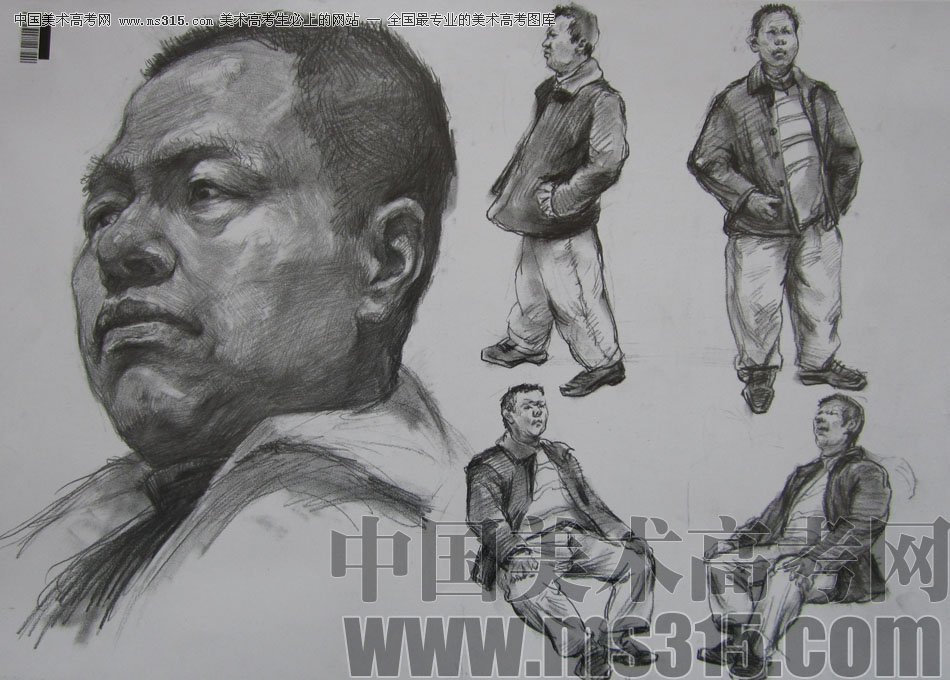 2009年中国美术学院绘画类素描优秀试卷48