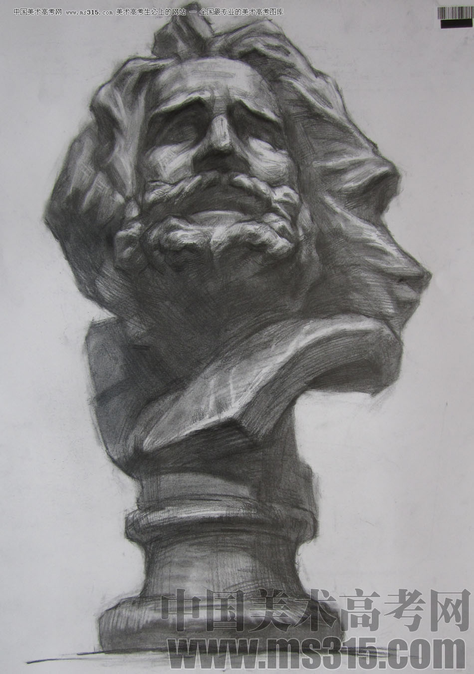 2009年中国美术学院绘画类素描优秀试卷62