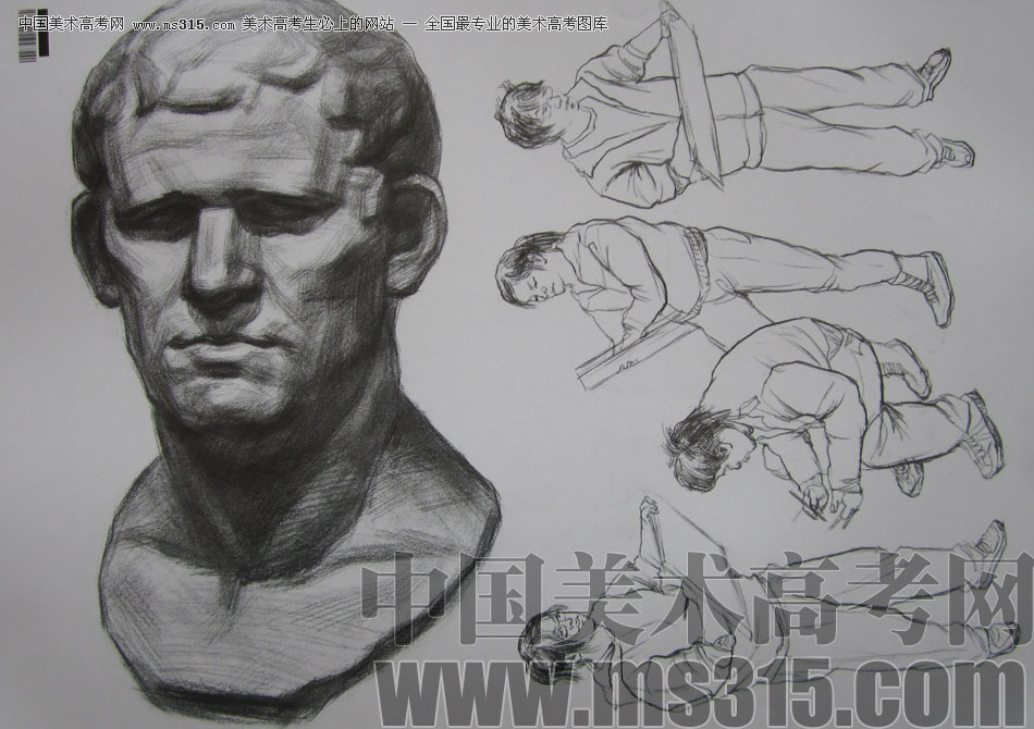 2009年中国美术学院设计类素描优秀试卷27