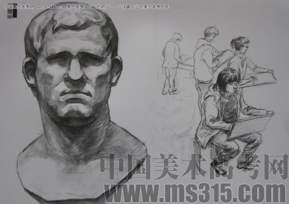 2009年中国美术学院设计类素描优秀试卷30