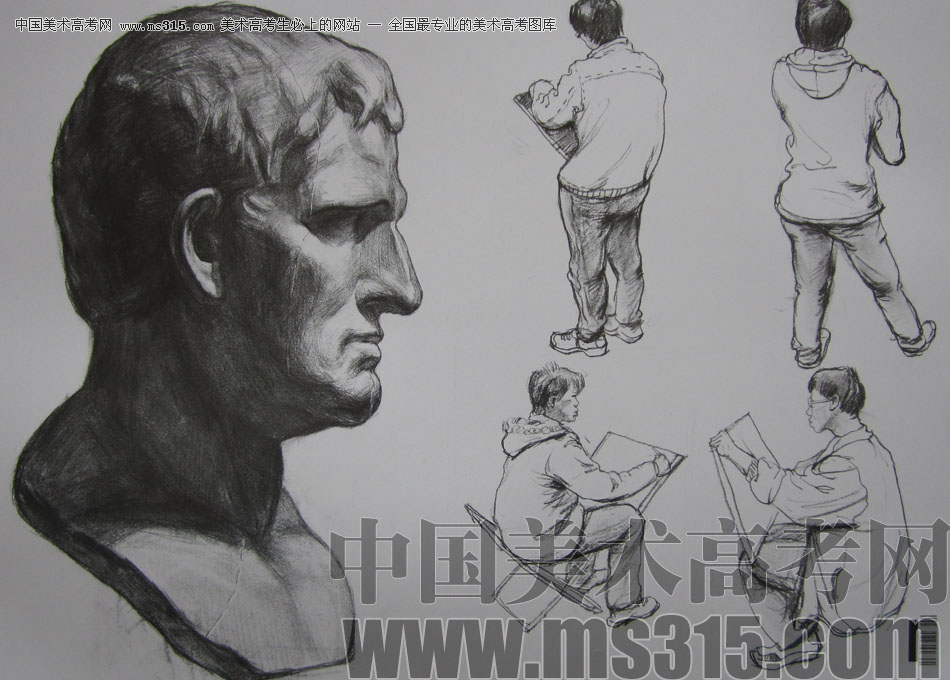 2009年中国美术学院设计类素描优秀试卷31