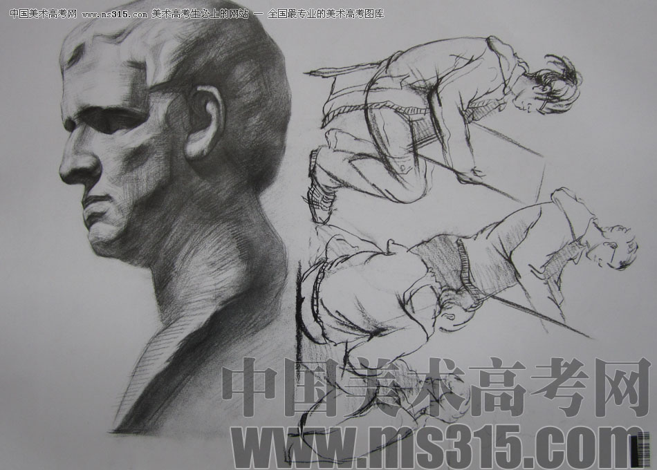 2009年中国美术学院设计类素描优秀试卷33