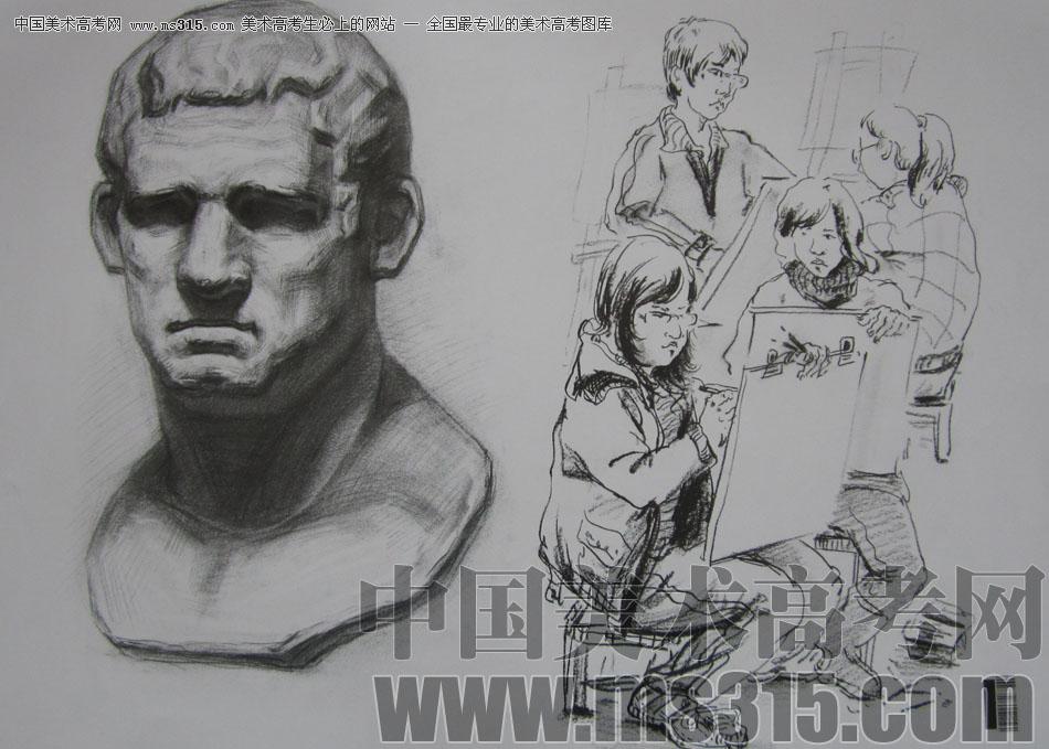 2009年中国美术学院设计类素描优秀试卷18