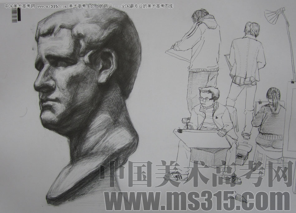 2009年中国美术学院设计类素描优秀试卷21