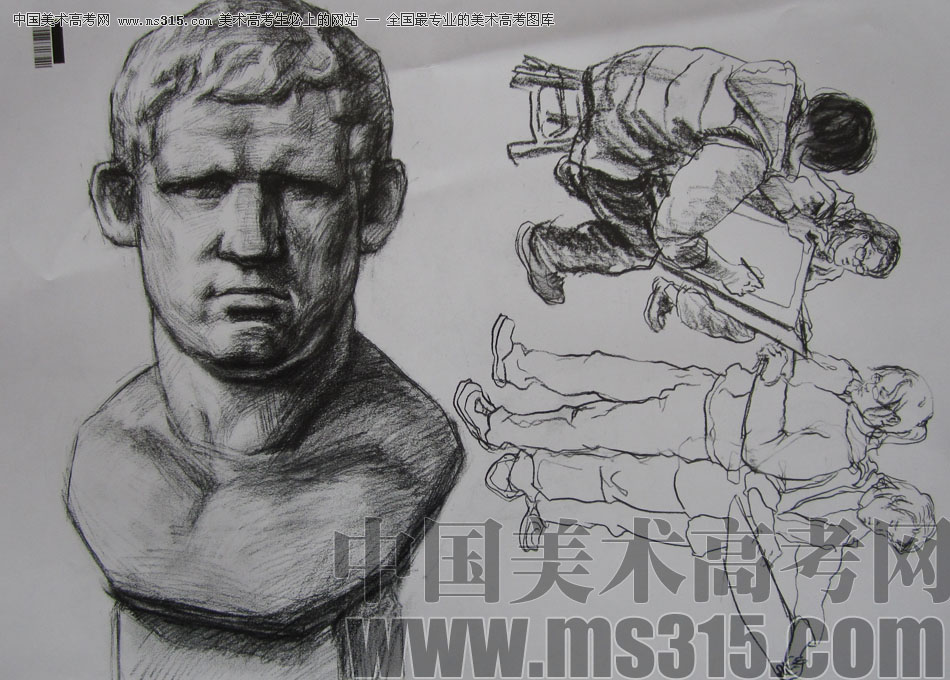 2009年中国美术学院设计类素描优秀试卷62