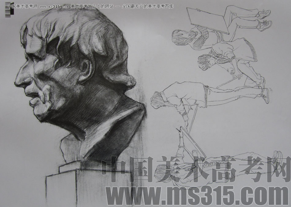 2009年中国美术学院设计类素描优秀试卷58