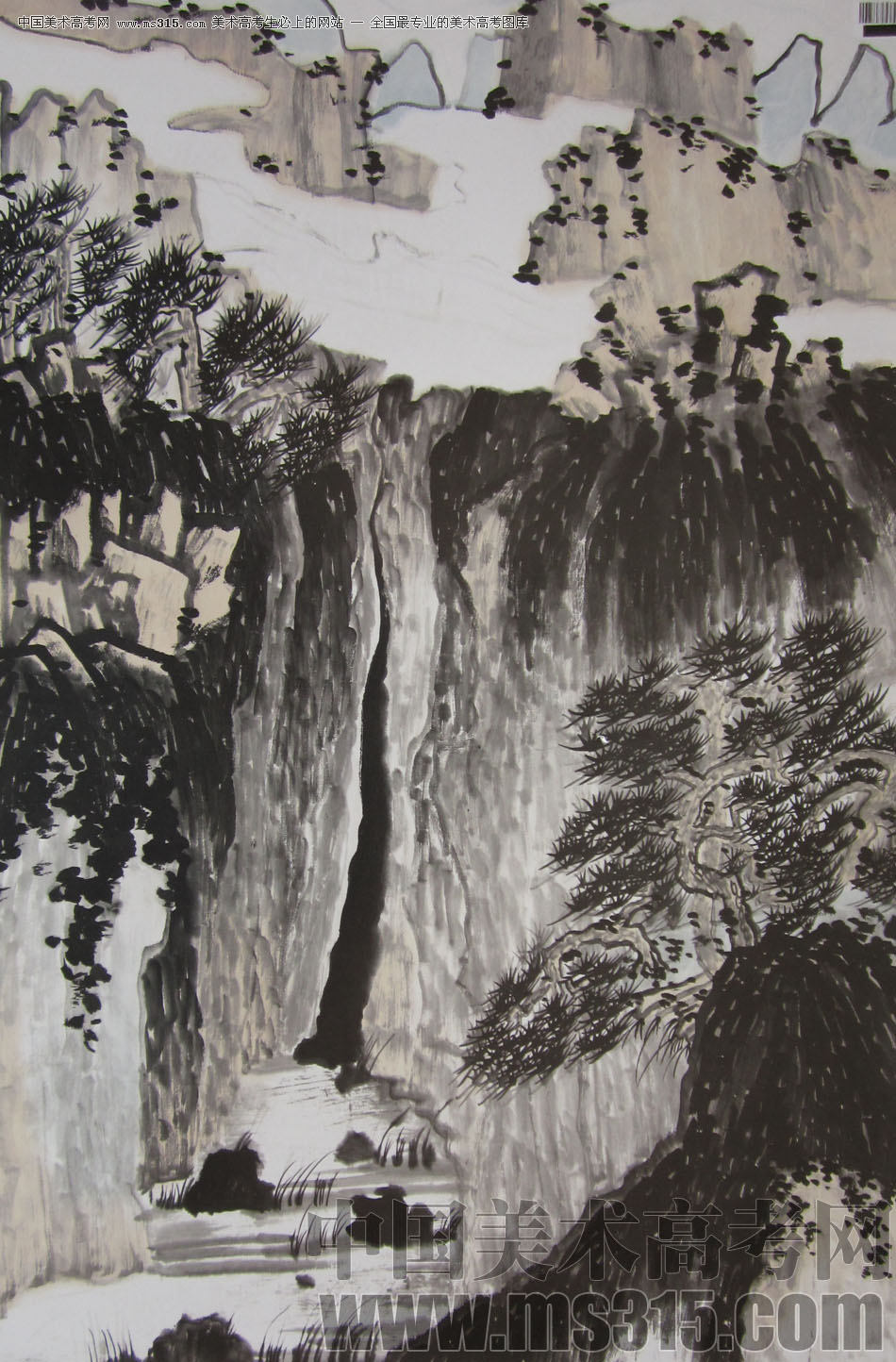 2009年中国美术学院中国画优秀试卷13（山水）