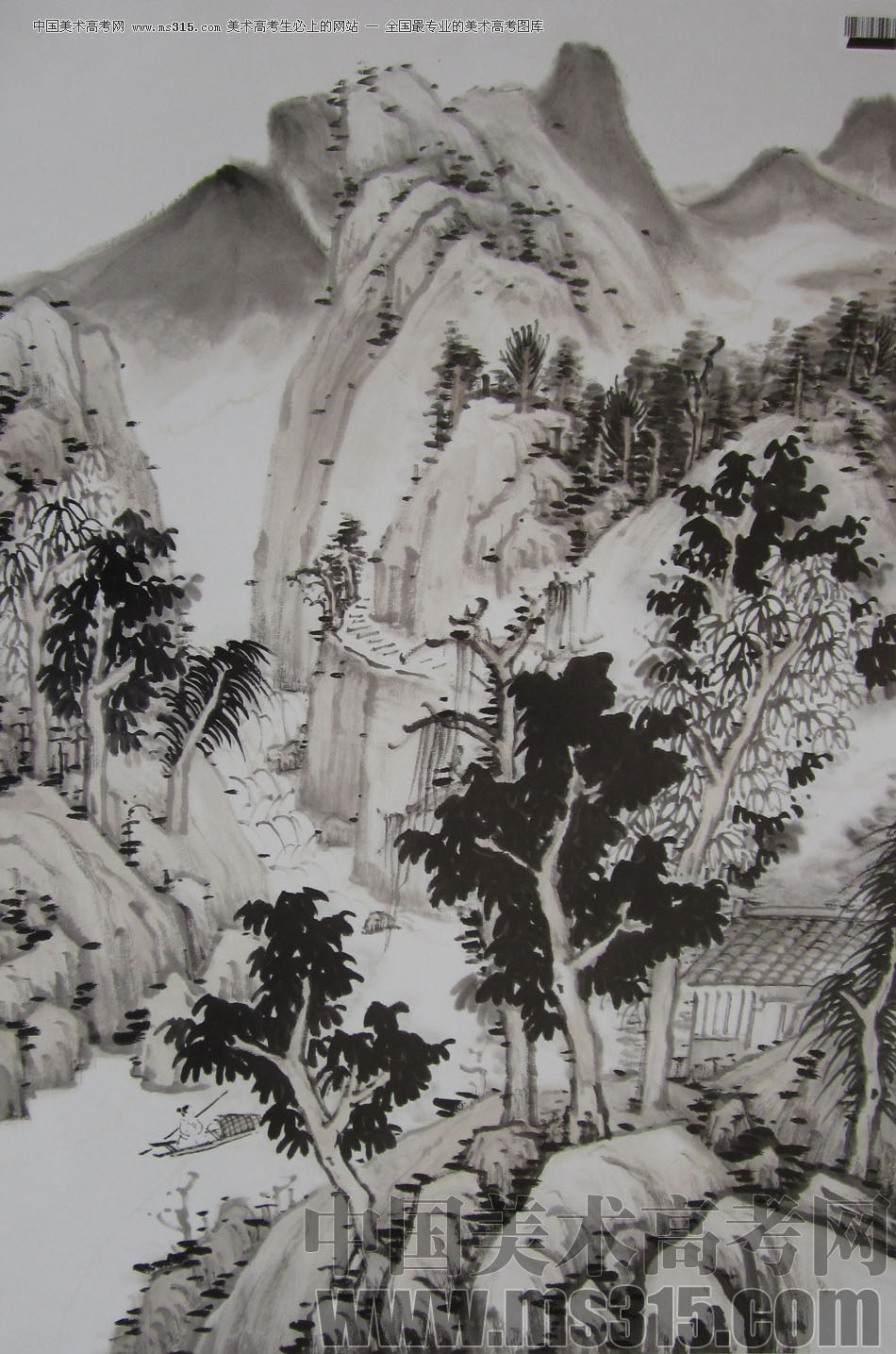 2009年中国美术学院中国画优秀试卷17（山水）