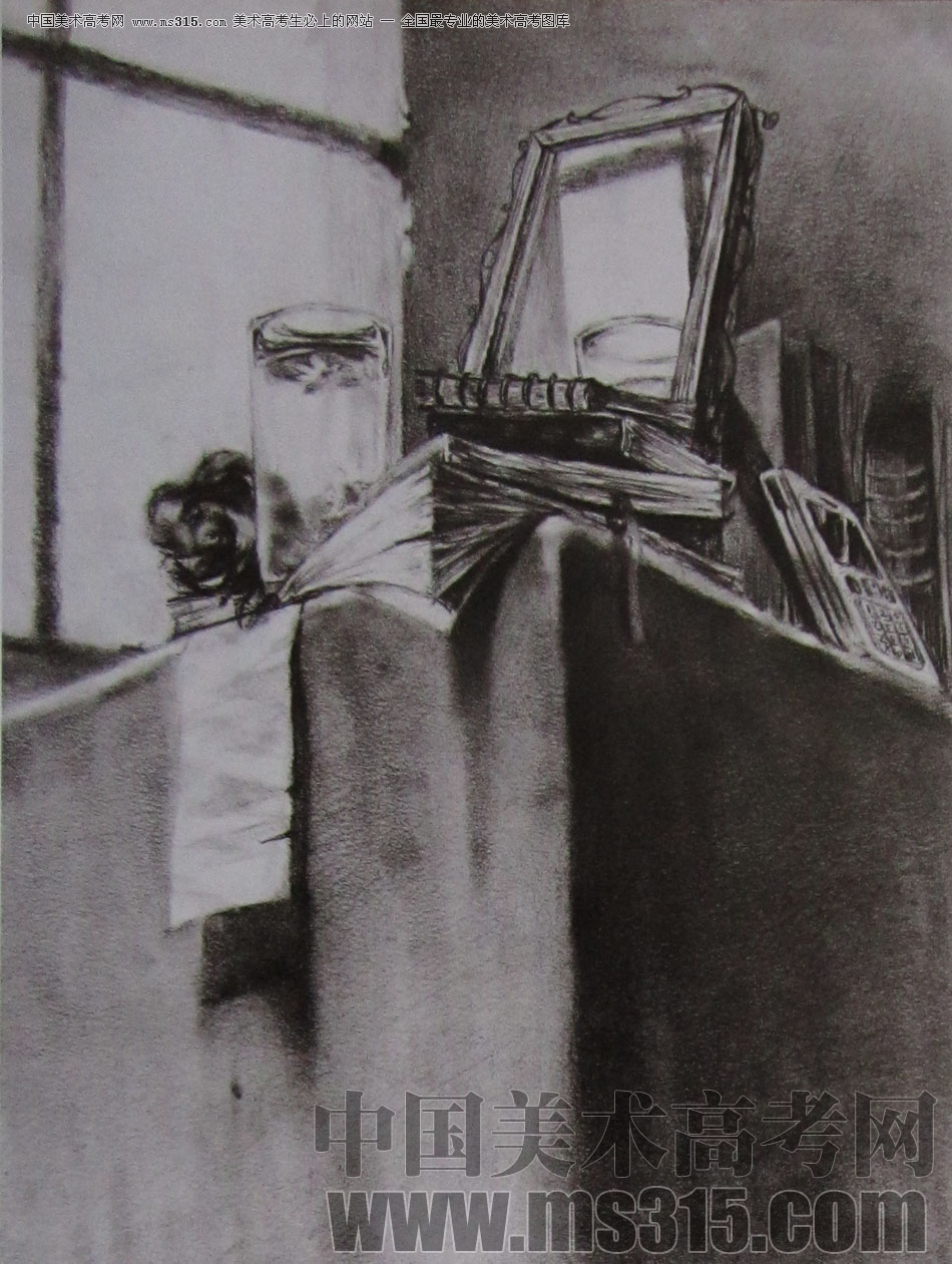 2010年清华大学美术学院素描高分试卷1（设计）