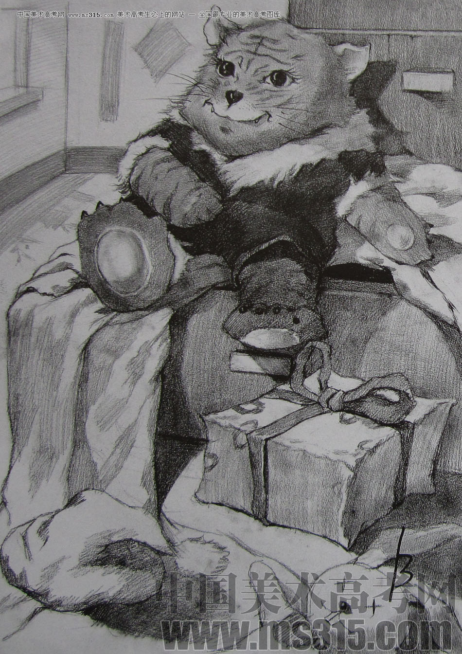 2010年江南大学素描优秀试卷1