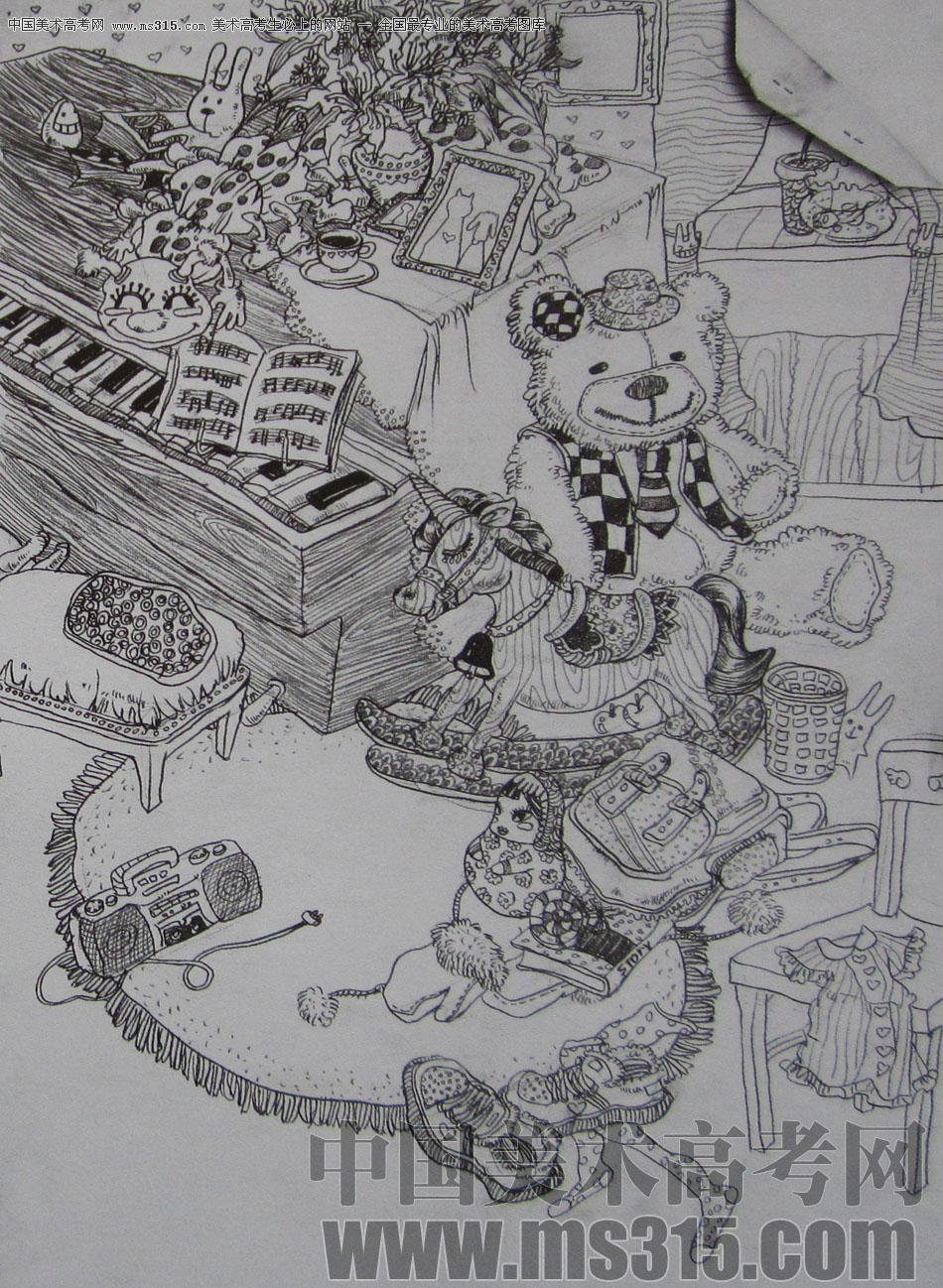 2010年江南大学素描优秀试卷2