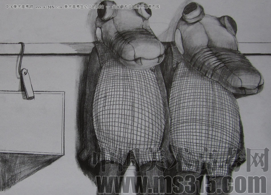 2010年江南大学素描优秀试卷4