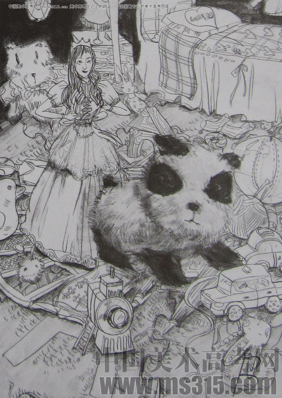 2010年江南大学素描优秀试卷8