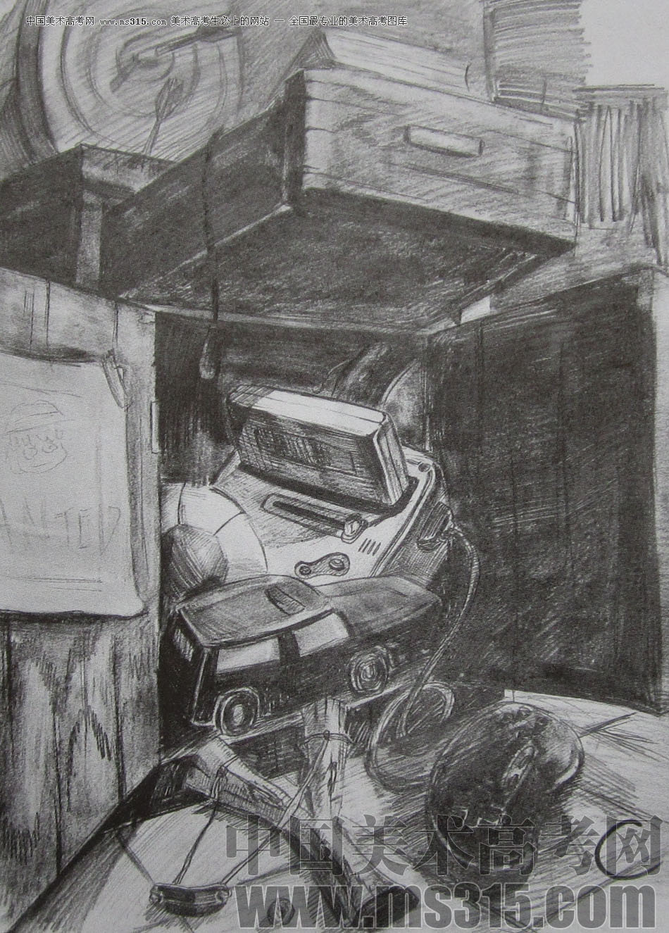 2010年江南大学素描优秀试卷14