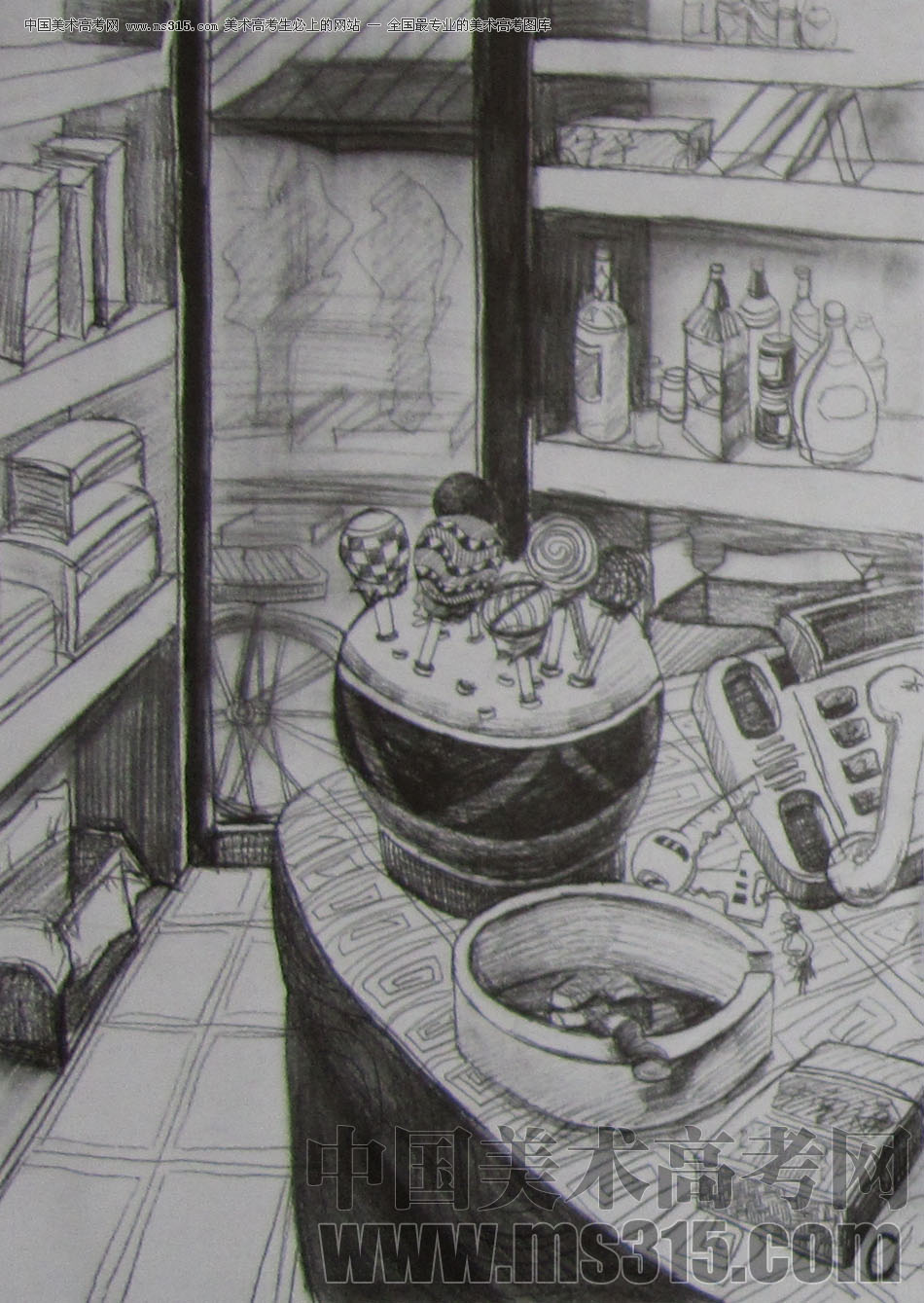 2010年江南大学素描优秀试卷17