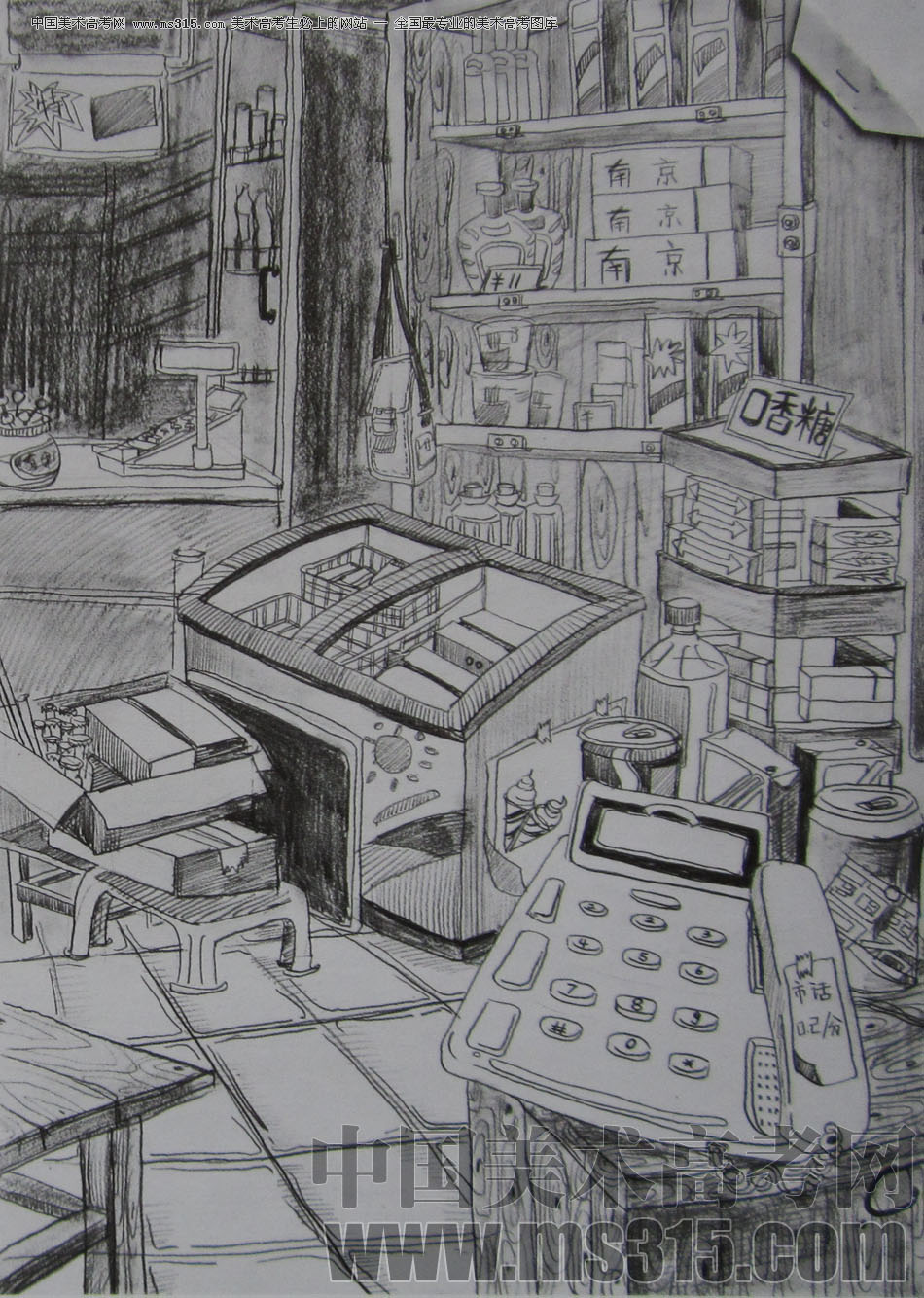 2010年江南大学素描优秀试卷21