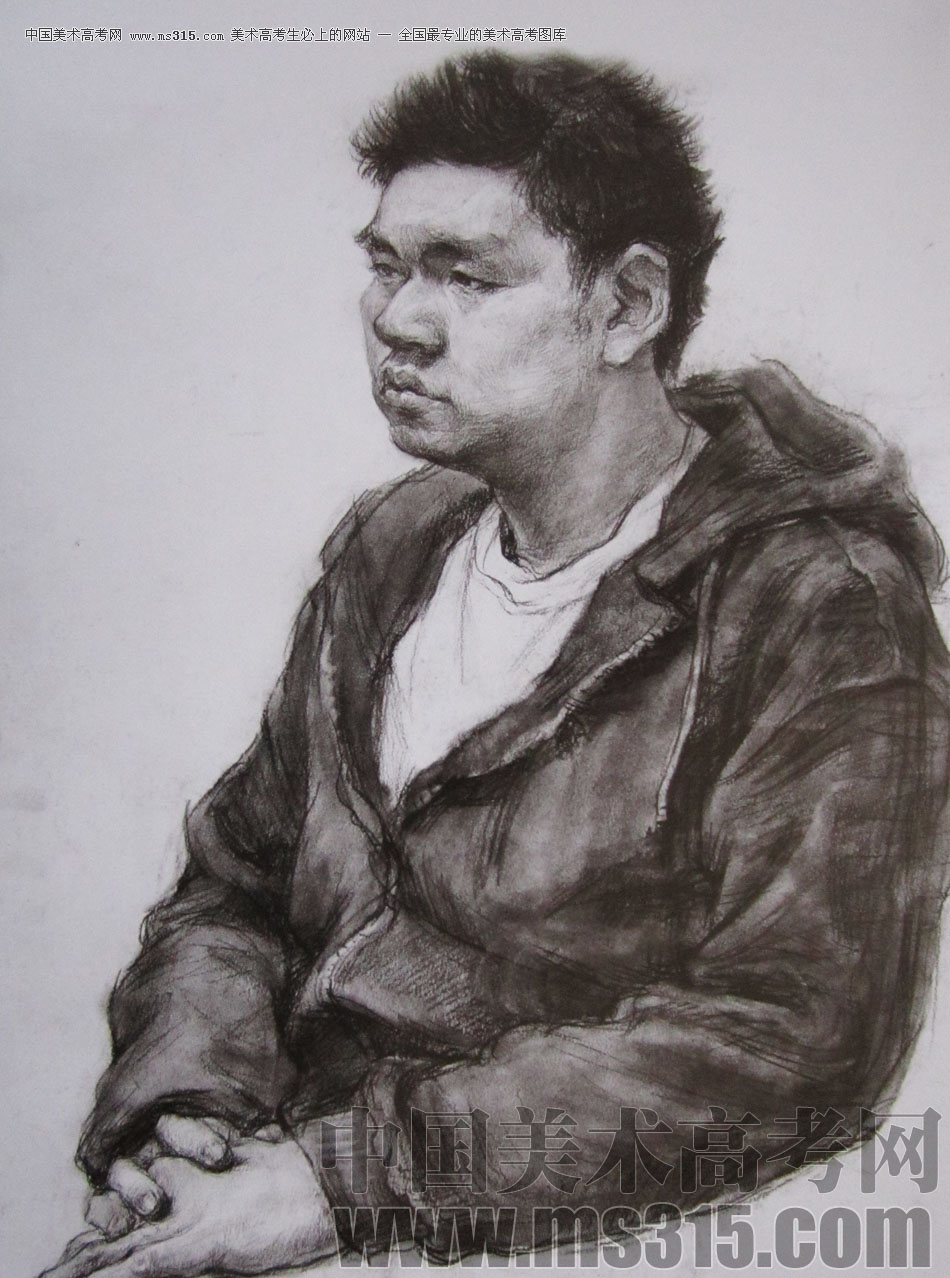 2010年清华大学美术学院素描高分试卷24（造型）