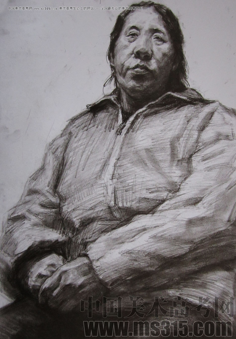 2010年清华大学美术学院素描高分试卷31（造型）