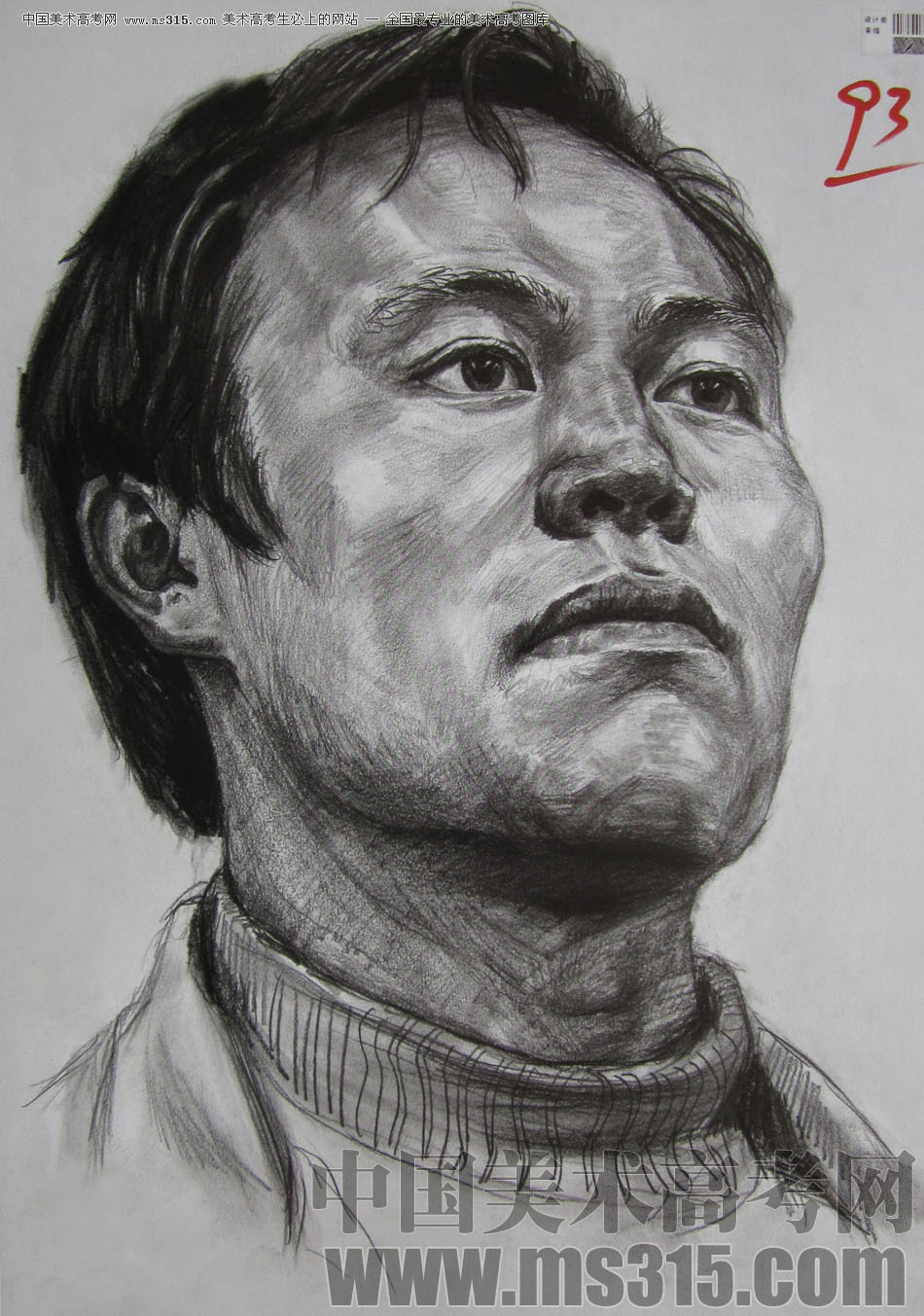2010年四川美术学院素描优秀试卷4