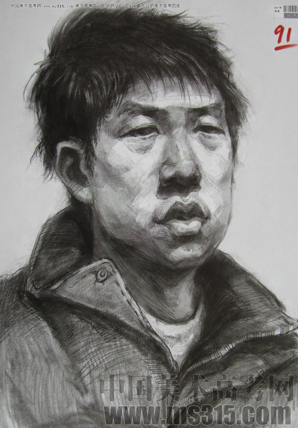 2010年四川美术学院素描优秀试卷8