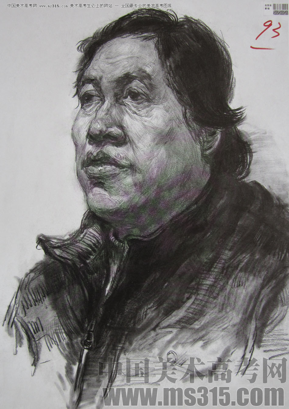 2010年四川美术学院素描优秀试卷11