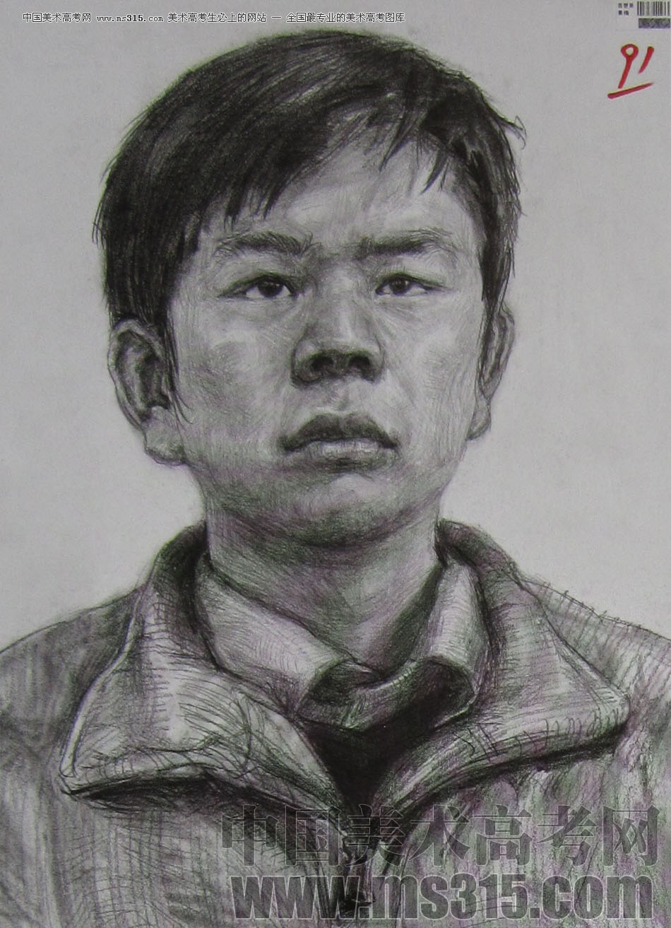 2010年四川美术学院素描优秀试卷34