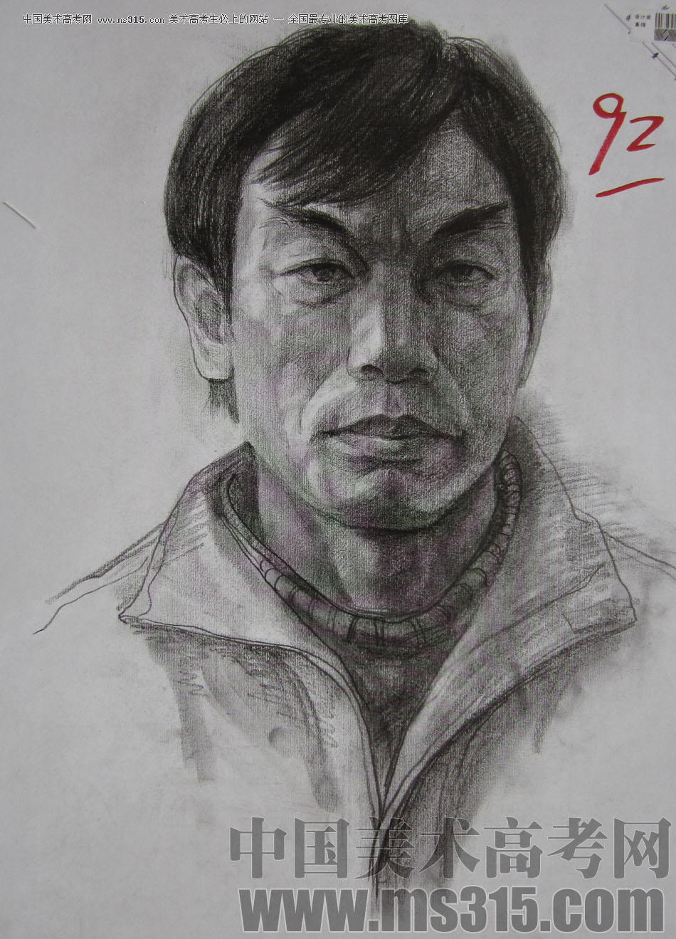 2010年四川美术学院素描优秀试卷39