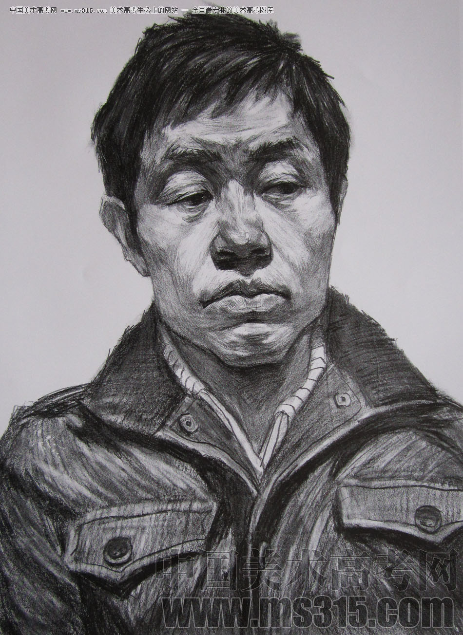 2010年中央民族大学素描优秀试卷34