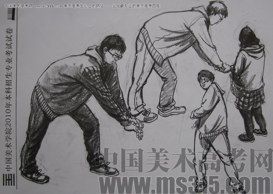 2010年中国美术学院速写优秀试卷12